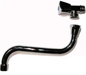 Rubinetto Lavello a Parete Canna Inferiore Leggero D.1/2