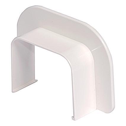 Passaggio Muro Base per Canalina per Clima PVC Bianca H50mm x P65mm