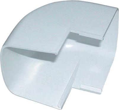 Angolo Esterno Base per Canalina per Clima PVC Bianca H65mm x P90mm