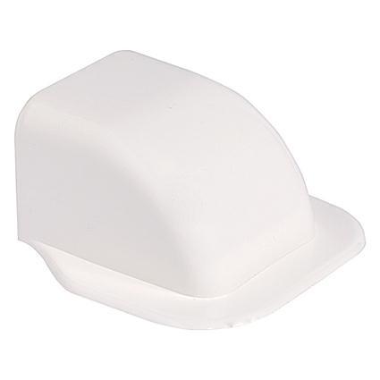 Curva a Muro Base per Canalina per Clima PVC Bianca H50mm x P65mm