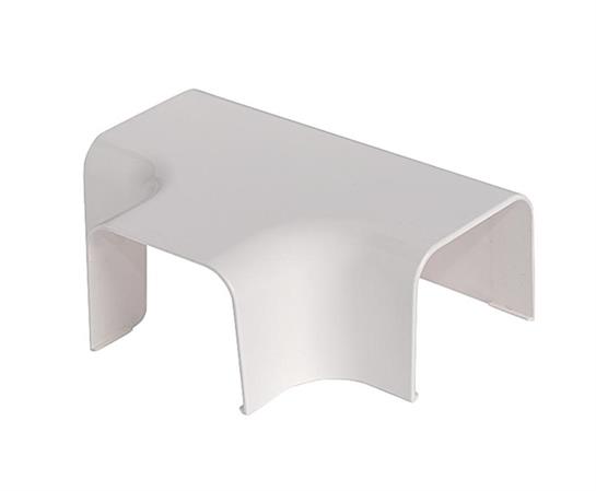 Derivazione Aggancio Base per Canalina Clima PVC Bianca  H65mmxP90mm