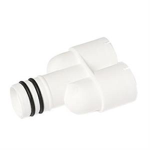 Raccordo a Y 3Vie per Tubo Spirolato Condensa Clima D.16-18 B/co Pvc