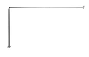 Telaio per Vasca a L Due Lati Cm 80x170    Bianco