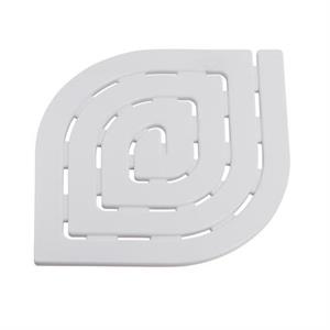 Pedana per Doccia in Plastica Cm 55x55 Spirale Bianco