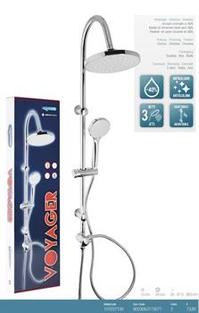 Colonna Doccia Mix VOYAGER Acciaio Cromato Tondo Metaform