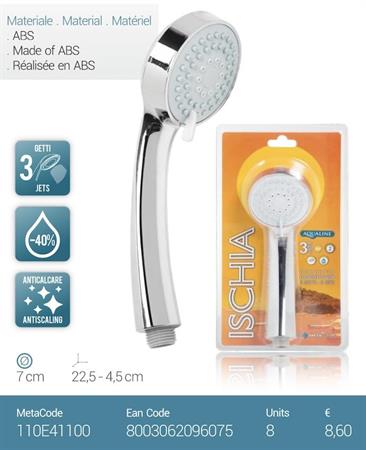 Doccetta Acqualine Metaform Cromo 3 Jet Ischia in Blister