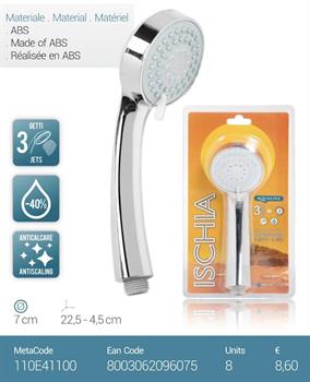 Doccetta Acqualine Metaform Cromo 3 Jet Ischia in Blister