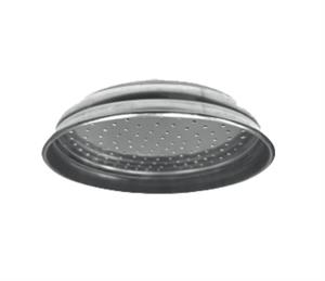 Soffione Doccia Tondo Cromo Lastra Inox Idro D.100 x 1/2