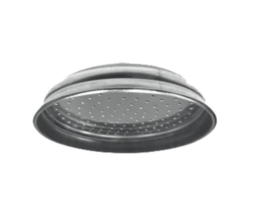 Soffione Doccia Tondo Cromo Lastra Inox Idro D.100 x 1/2