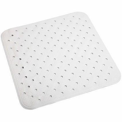 Tappeto in Gomma per Doccia Pvc Bianco  Kino Metaform Cm 54x54