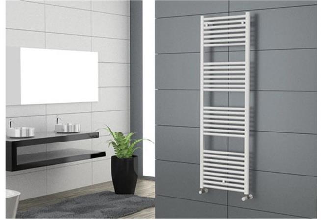 Termoarredo Bianco Tubo 22 Slim Bianco H1760x400 581840 Wat 657