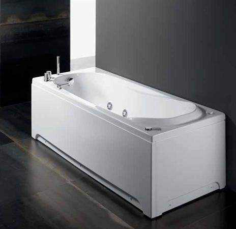 Vasca Acrilico Idromassaggio C/Telaio e Pannello B/co Glass Cm170x70