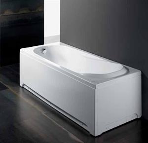 Vasca Acrilico con Telaio e Pannello Bianco Glass Cm 160x70