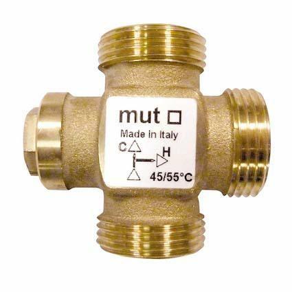 Valvola Termostatica Deviatrice a 3 vie per Impianti Solari D.1