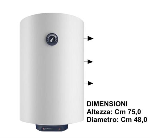 Scaldacqua Termoelettrico Garanzia 5 Anni Chaffoteaux Lt 80 VR TD
