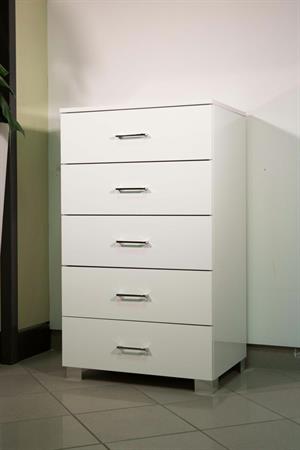 Cassettiera con 5   Cassettoni Piedini Cm L60xH104 P44 BILU