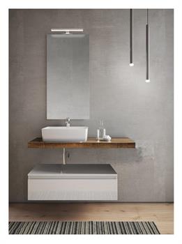 Mobile Bagno Sosp.NINFA C/Cass.Lavabo Dappog.Cm L100xP50 Tabacco Bia