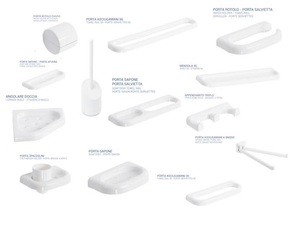 Set Accessori in Plastica Pesante Serie Linea Metaform Kit T3 C/Port