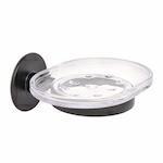 Porta Sapone Accessori Acciaio Verniciato Serie Wind Black Metaform