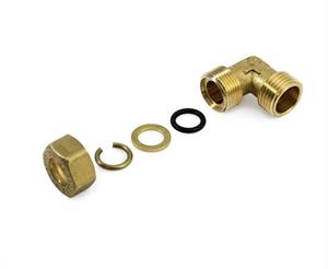 Raccordo per Tubo Rame con Ogiva O-Ring Gomito Maschio D.1/2x18