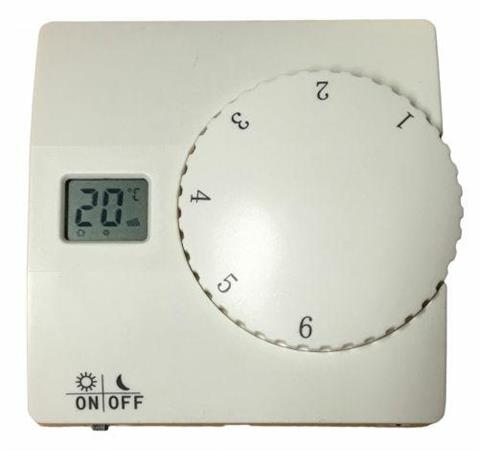 Termostato Ambiente Meccanico con Diplay Digitale C/interut.On-Off