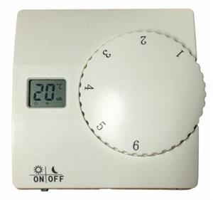 Termostato Ambiente Meccanico con Diplay Digitale C/interut.On-Off