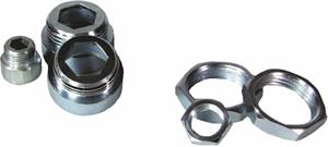 Raccordi Kit Acciaio Zincato(2Prolunghe 1+2ghiere 1+1prolunga 3/8