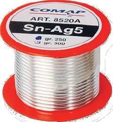 Lega Saldante Stagno / Argento Filo Gr 250 Argento 3%