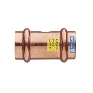 Raccordo in Rame Pressare Acqua/Gas Manicotto Diritto FF D.28