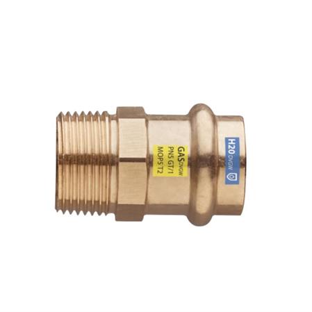 Raccordo in Bronzo Pressare Acqua/Gas Manicotto Diritto M D.12x1/2