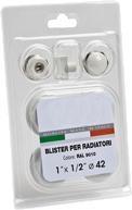 Kit Tappi Riduzioni Valvolino Bianco per Radiatori D.1x1/2