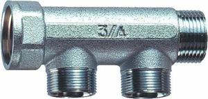 Collettore Far 2 Vie Cromato Normale D.1 x24x19 MF