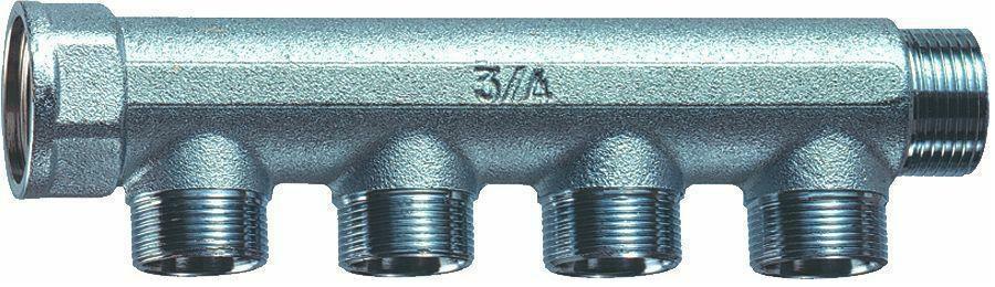 Collettore Far 4 Vie Cromato Normale D.1 x24x19 MF