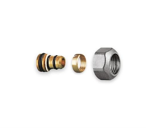 Adattatore Kit per Tubo Multistrato Te-Sa Cromato D.16x1/2x2,25