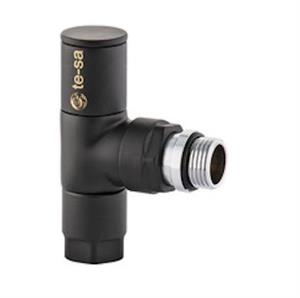 Detentore Squadro Manuale Te-Sa Nero   con Manopola D.1/2x1/2