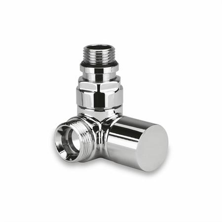 Detentore Angolo Doppio Te-Sa Lucido con Maniglia D.1/2x3/4 Sx