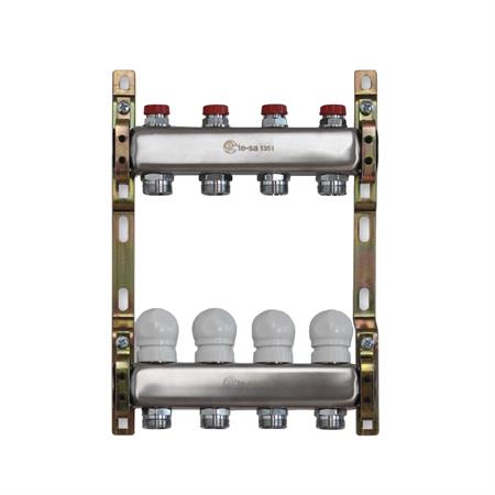 Collettore Inox Premontato con Detentori Attacchi D.3/4e 11/4x 5