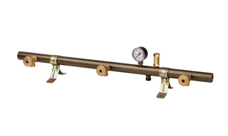 Centralina Gas Bombola C/Valvola Sicurezza e Manometro 3 Attacchi