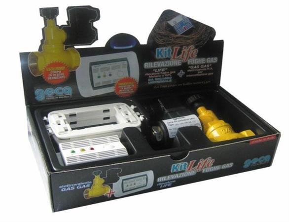 Rilevatore Fughe Gas Completo Elettrovalvola N.A. D.1  Metano