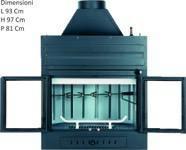 Termocamino Produzione Acqua Calda Sanitaria e Riscaldamento Kcal 25