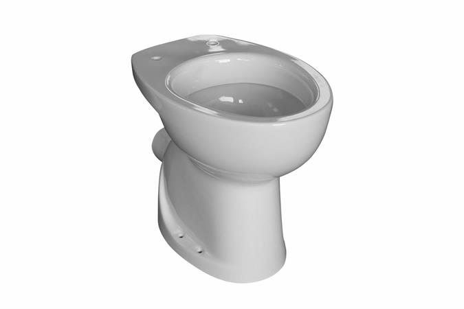 Vaso Anziano Terza Età Scarico Parete    Bianco