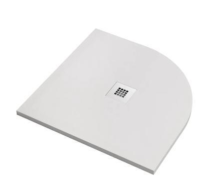 Piatto Doccia Politek Circolare cm 80x80x2,5 Bianco Pietra