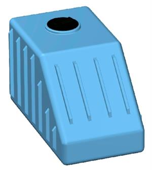 Serbatoio Polietilene Sottoscala Lt 500 SS500 Rototec