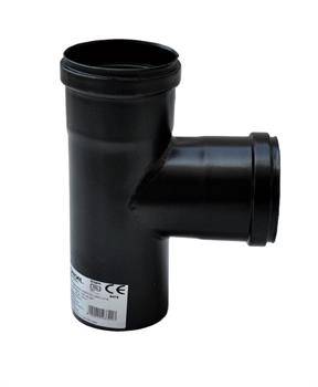 Tee 90° Ridotta FFM Acciaio Carbone Vern.xStufe Pellet  Sp.1,2D.100