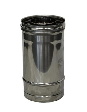 Tubo Acciaio Inox Aisi 316L/304 Doppia Parete S/Guarn.D. 80/130x1000