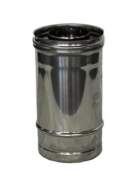 Tubo Acciaio Inox Aisi 316L/304 Doppia Parete S/Guarn.D. 80/130x1000