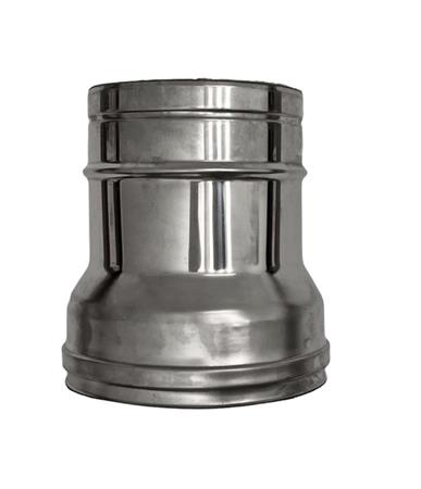 Aumento Doppia Parete Acciaio Inox Aisi 316L/304  D.80/130x100/150