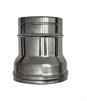 Aumento Doppia Parete Acciaio Inox Aisi 316L/304  D.80/130x100/150