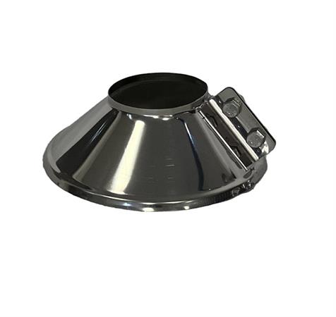 Collare Conico Acciaio Inox Monoparete Aisi 304 Sp.0,5 D. 80