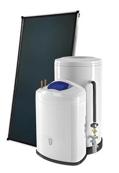 Sistema Solare Forzato Kit 1 Collettore Telaio Terra Bolli.Lt150/TR